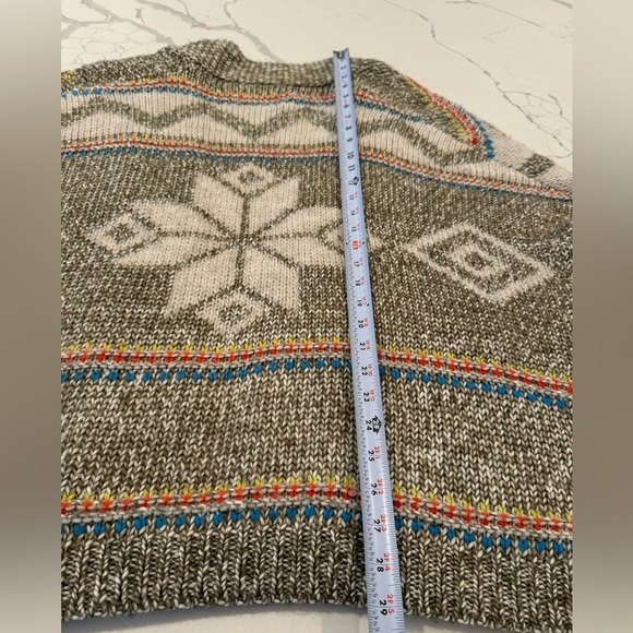 American Eagle Open Cardigan Aztec, fair isle, boho size medium - Picture 7 of 7